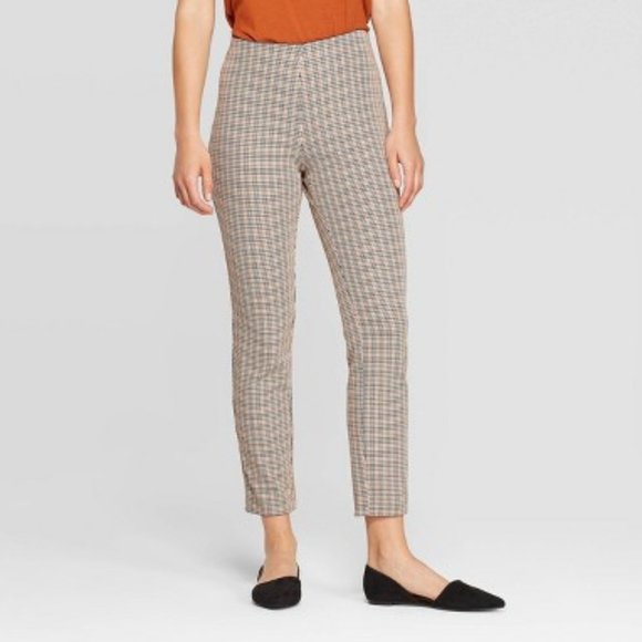 a new day Pants - A New Day Houndstooth High Rise Skinny Ankle Pants